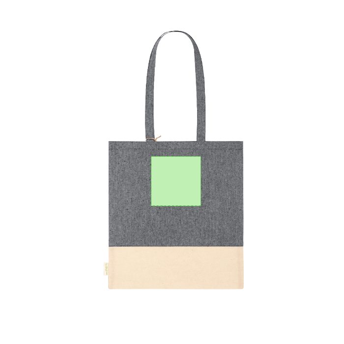 Detalle pequeño en el frontal (hasta 14 × 14 cm) — Bolsa de tela Skadi