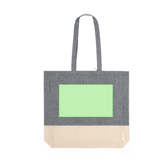 Cara frontal (hasta 26,5 × 16 cm) — Bolsa de tela Kauna