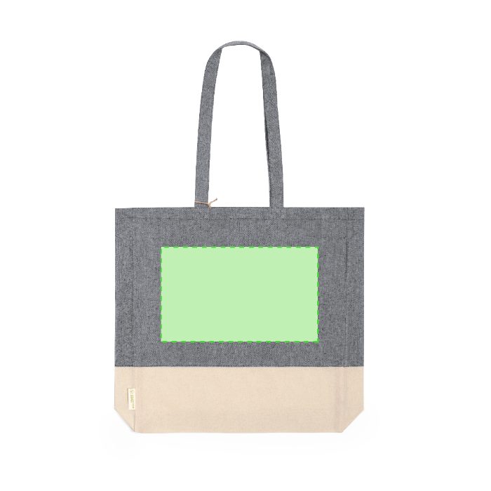 Cara trasera (hasta 26,5 × 16 cm) — Bolsa de tela Kauna