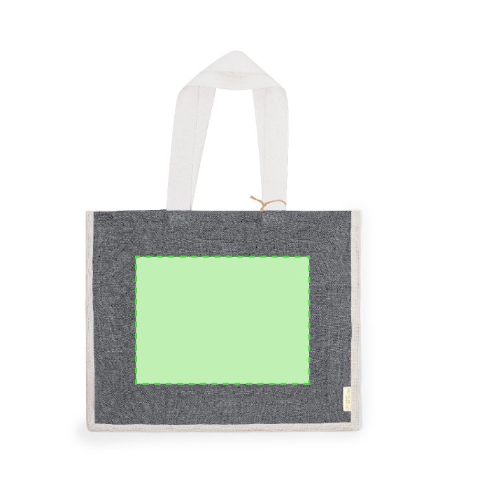 Cara frontal (hasta 30 × 22 cm) — Bolsa de tela Talara