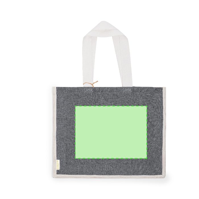 Cara trasera (hasta 30 × 22 cm) — Bolsa de tela Talara