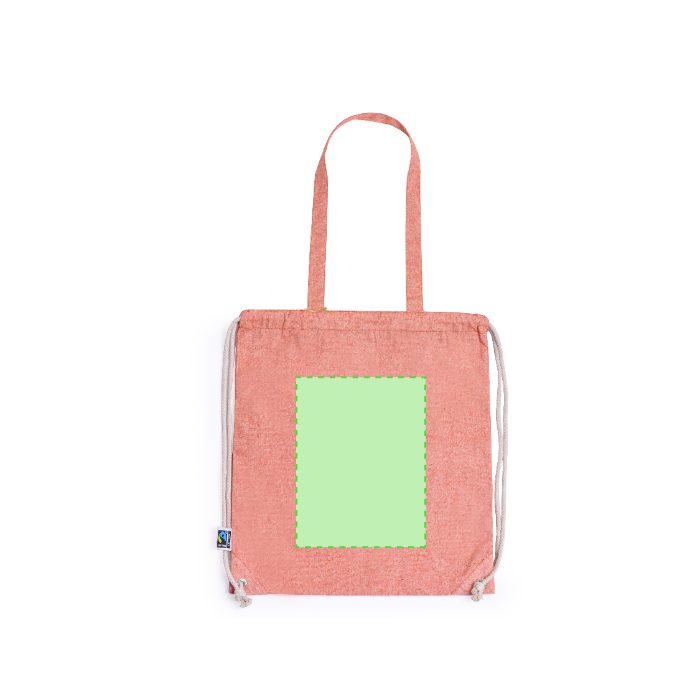 Cara frontal (hasta 19 × 25 cm) — Mochila de cuerdas Riak