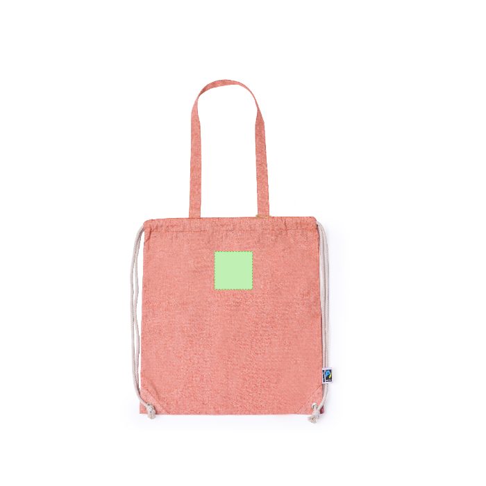 Detalle pequeño en el frontal (hasta 8 × 8 cm) — Mochila de cuerdas Riak