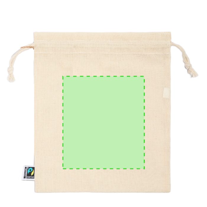 Cara trasera (hasta 15 × 17 cm) — Bolsa de tela Kaiki