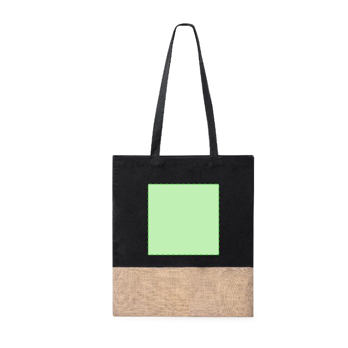 Cara trasera (hasta 26,5 × 19 cm) — Bolsa de tela Suelva