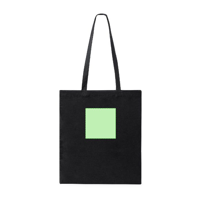 Detalle pequeño en el frontal (hasta 14 × 14 cm) — Bolsa de tela Suelva