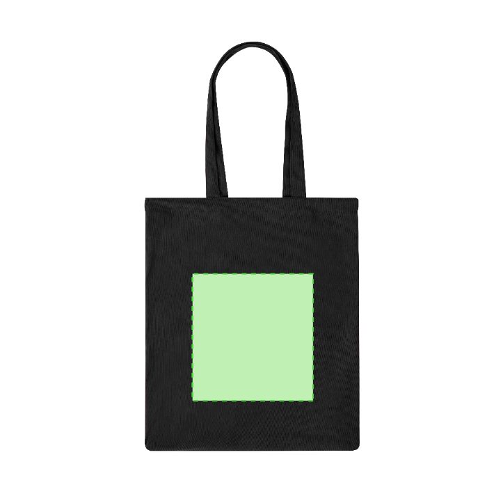 Cara trasera (hasta 19 × 20 cm) — Bolsa de tela Gaviar