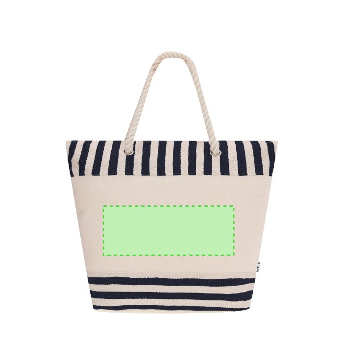 Cara frontal (hasta 26,5 × 10 cm) — Bolsa térmica Sumpter