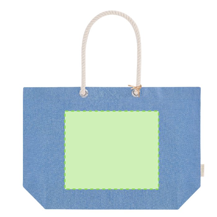 Cara frontal (hasta 30 × 25 cm) — Bolsa de tela Coulan