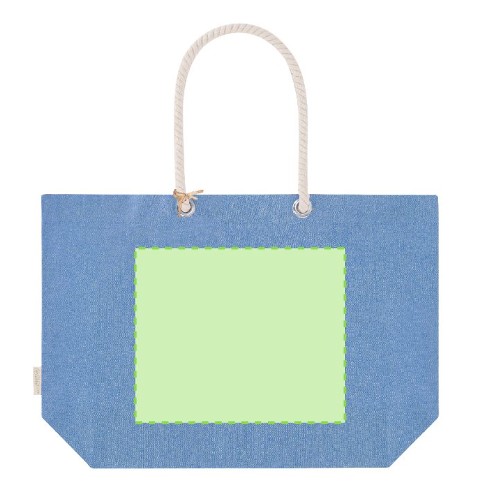 Cara trasera (hasta 30 × 25 cm) — Bolsa de tela Coulan
