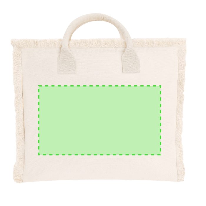 Cara trasera (hasta 26,5 × 15 cm) — Bolsa de tela Dinebor