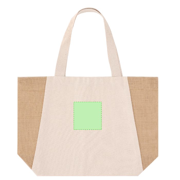 Detalle pequeño en el frontal (hasta 10 × 10 cm) — Bolsa de tela Sharma