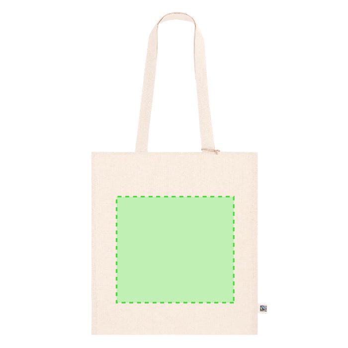Cara frontal (hasta 26,5 × 24 cm) — Bolsa de tela Ginter