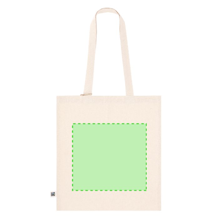 Cara trasera (hasta 26,5 × 24 cm) — Bolsa de tela Ginter
