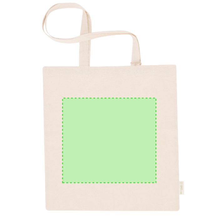 Cara frontal (hasta 26,5 × 24 cm) — Bolsa de tela Barzon