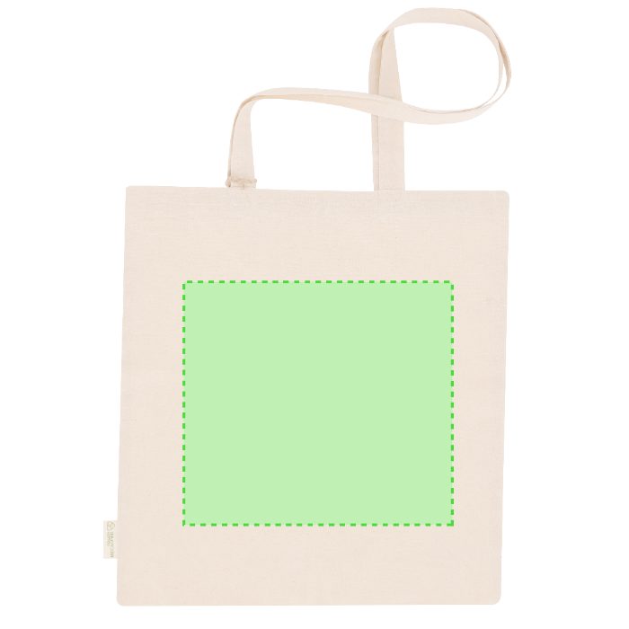 Cara trasera (hasta 26,5 × 24 cm) — Bolsa de tela Barzon
