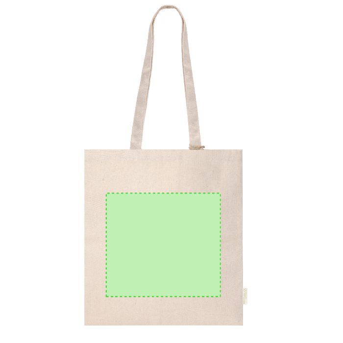 Cara frontal (hasta 26,5 × 24 cm) — Bolsa de tela Fintar
