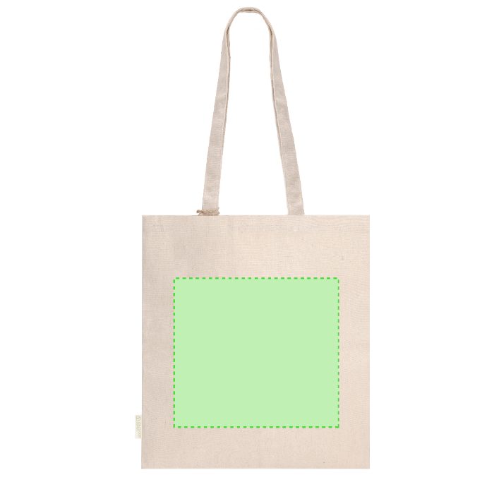 Cara trasera (hasta 26,5 × 24 cm) — Bolsa de tela Fintar