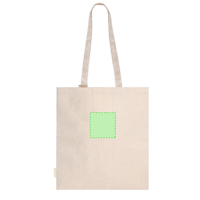 Detalle pequeño en el frontal (hasta 10 × 10 cm) — Bolsa de tela Fintar