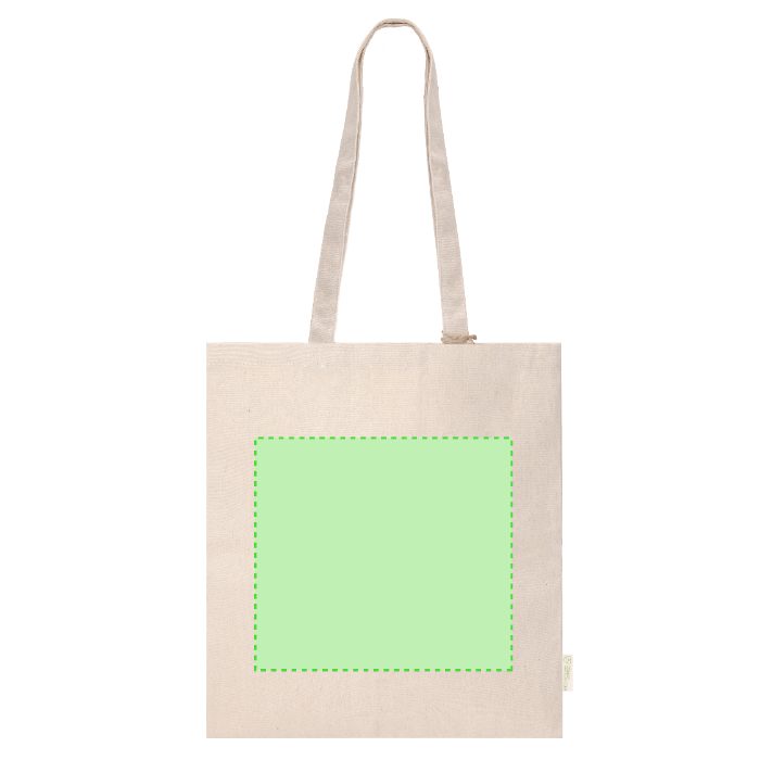 Cara frontal (hasta 26,5 × 24 cm) — Bolsa de tela Domarix