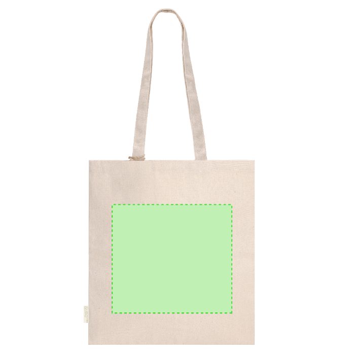 Cara trasera (hasta 26,5 × 24 cm) — Bolsa de tela Domarix