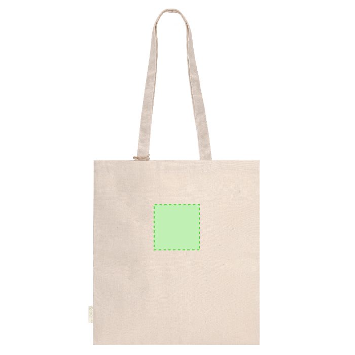 Detalle pequeño en el frontal (hasta 10 × 10 cm) — Bolsa de tela Domarix
