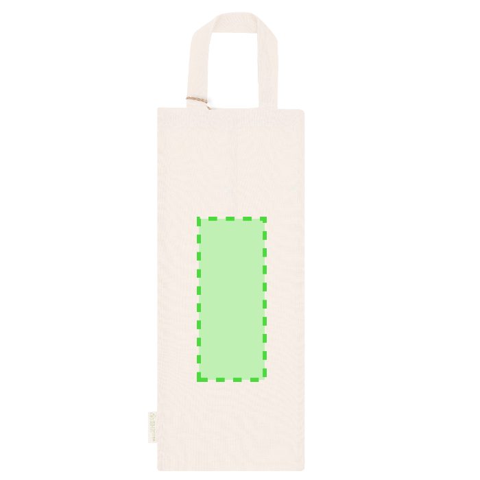 Cara trasera (hasta 9 × 22 cm) — Bolsa de tela Gadlen