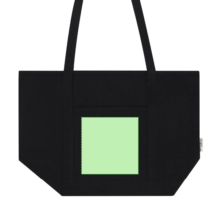 Cara trasera (hasta 12 × 12 cm) — Bolsa de tela Mulon