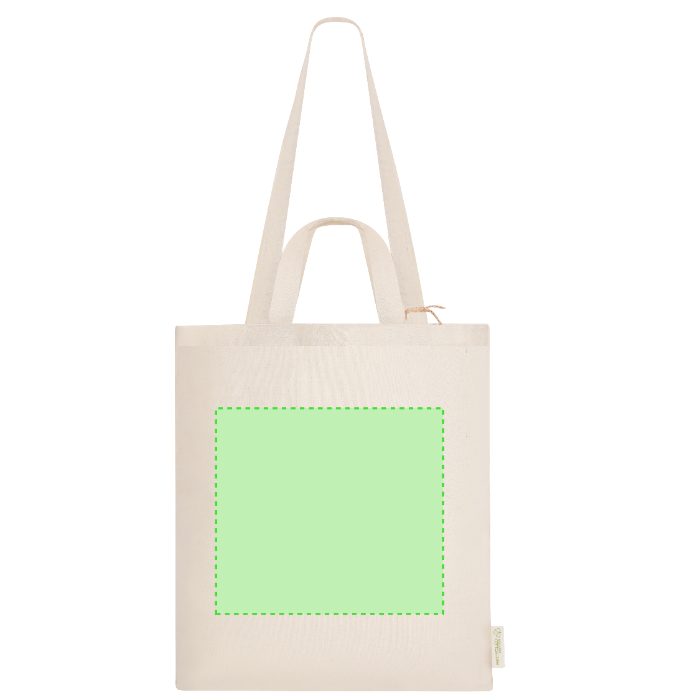 Cara frontal (hasta 26,5 × 24 cm) — Bolsa de tela Drulik