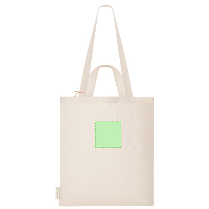 Detalle pequeño en el frontal (hasta 10 × 10 cm) — Bolsa de tela Drulik