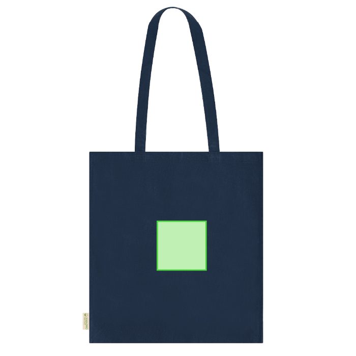 Detalle pequeño en el frontal (hasta 10 × 10 cm) — Bolsa de tela Noban