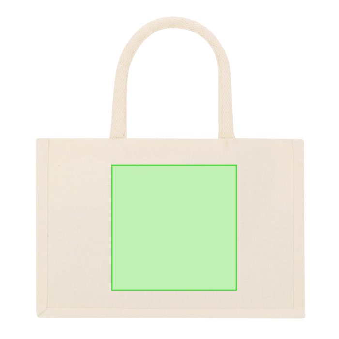 Detalle pequeño en el frontal (hasta 10 × 10 cm) — Bolsa de tela Hyssop