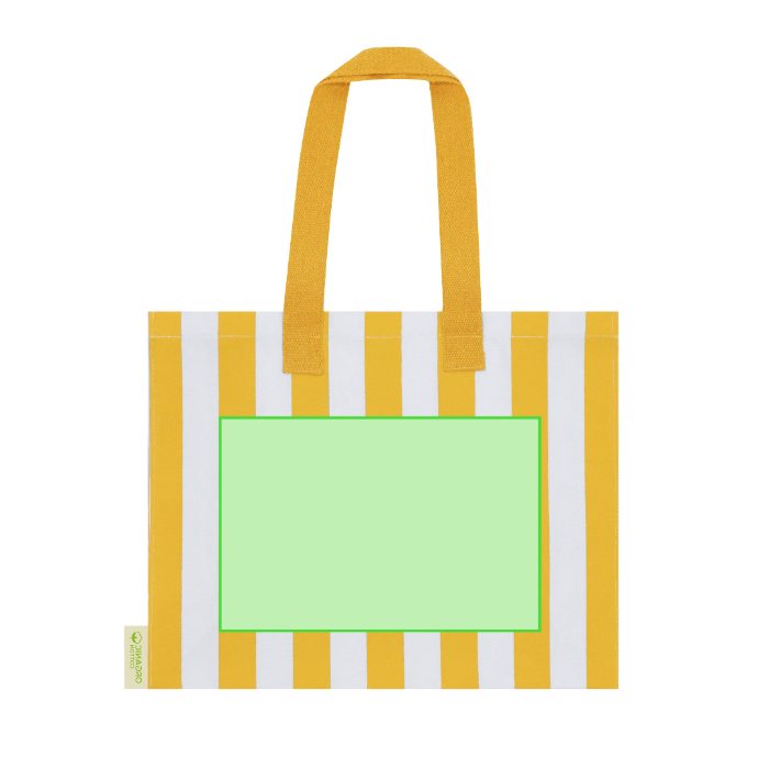 Cara trasera (hasta 30 × 20 cm) — Bolsa de tela Marylis