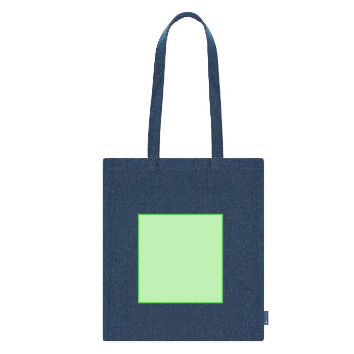 Cara frontal (hasta 19 × 20 cm) — Bolsa de tela Spinel
