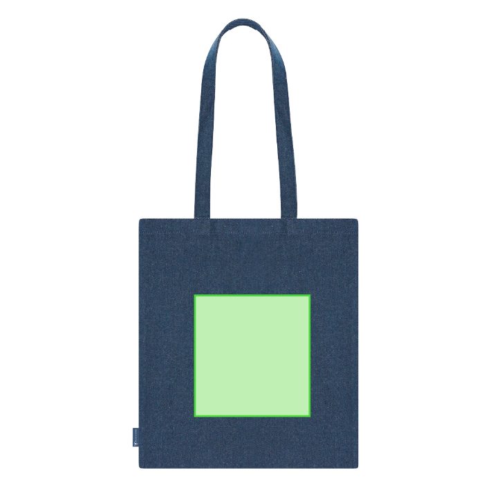 Cara trasera (hasta 19 × 20 cm) — Bolsa de tela Spinel