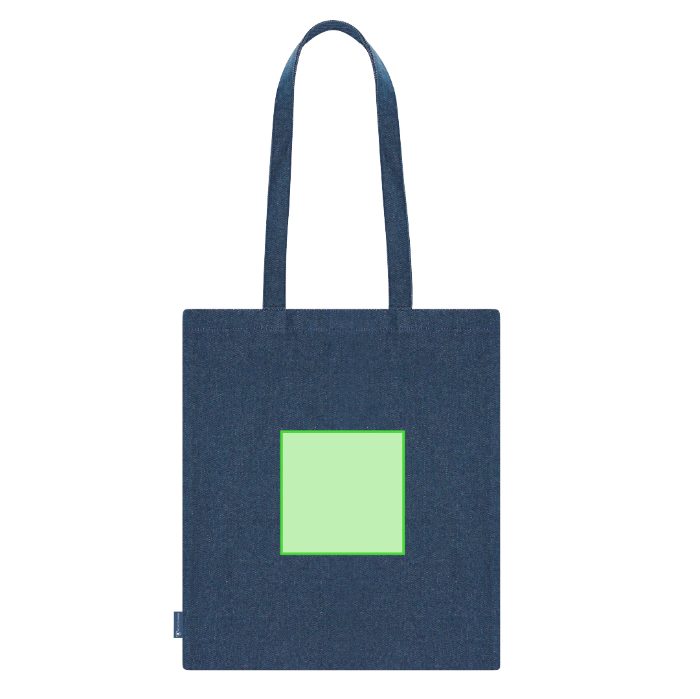 Detalle pequeño en el frontal (hasta 14 × 14 cm) — Bolsa de tela Spinel