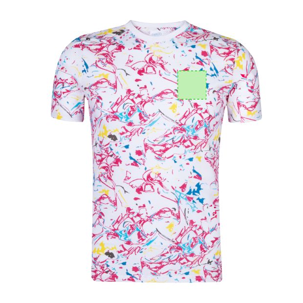 Pecho izquierdo (hasta 8 × 8 cm) — Camiseta Helixa