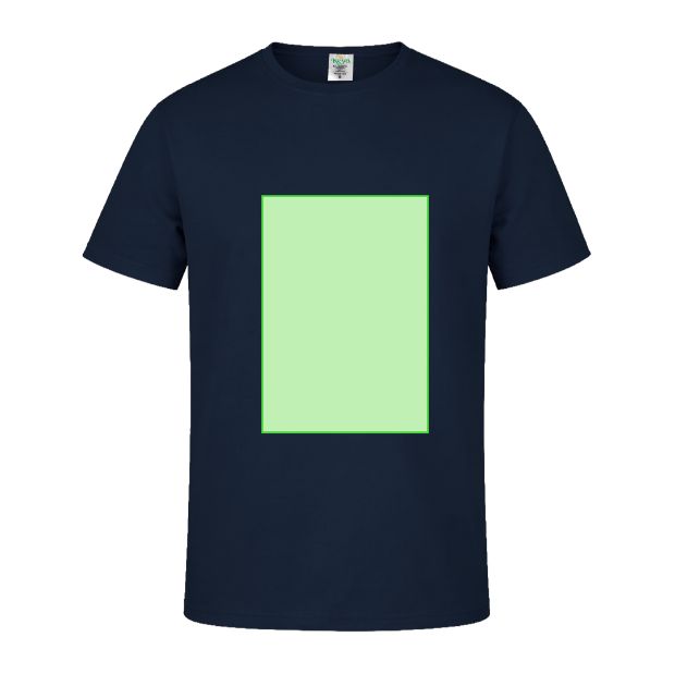 Frontal (hasta 28 × 40 cm) — Camiseta MC130