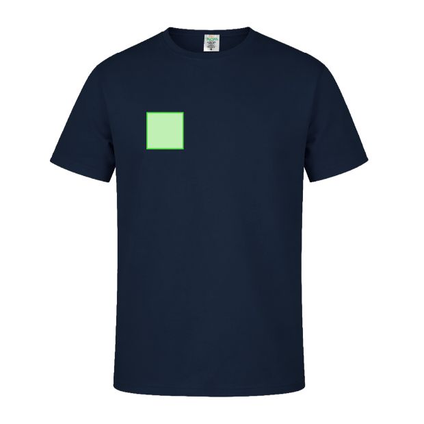 Pecho derecho (hasta 8 × 8 cm) — Camiseta MC130