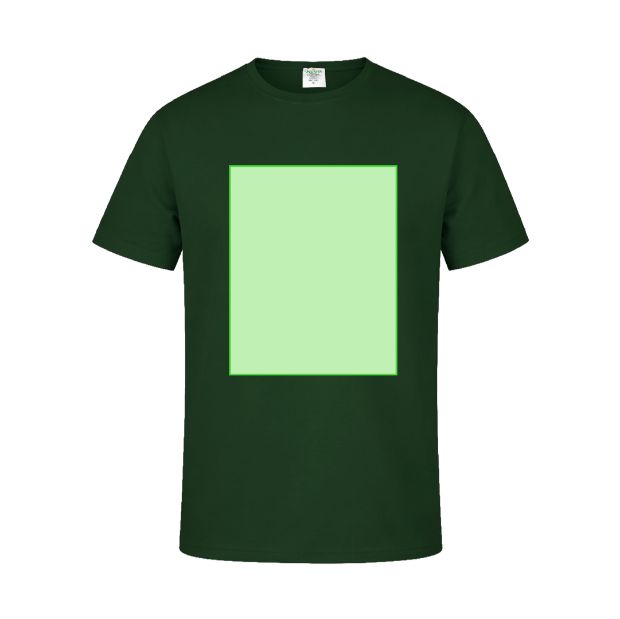 Frontal (hasta 28 × 40 cm) — Camiseta MC150