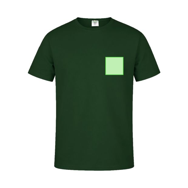 Pecho izquierdo (hasta 8 × 8 cm) — Camiseta MC150