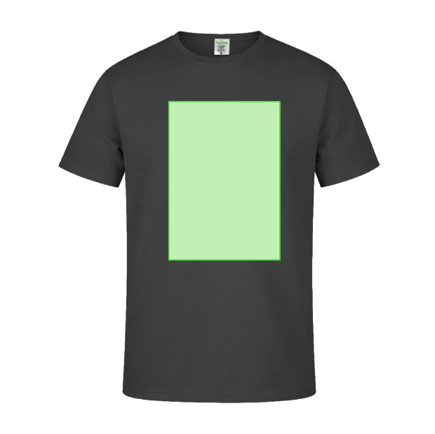 Frontal (hasta 28 × 40 cm) — Camiseta MC180