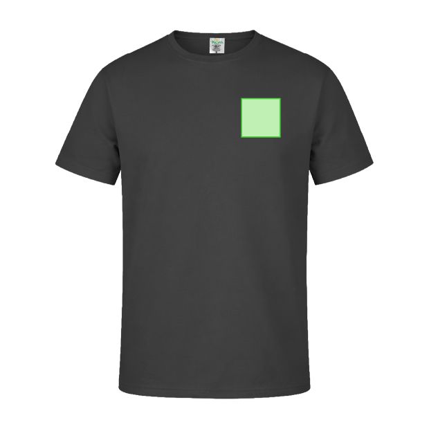 Pecho izquierdo (hasta 8 × 8 cm) — Camiseta MC180