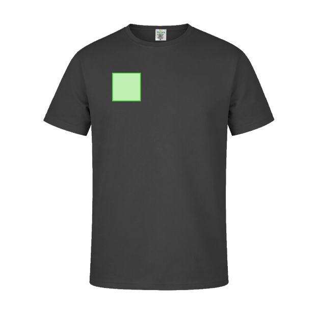 Pecho derecho (hasta 8 × 8 cm) — Camiseta MC180