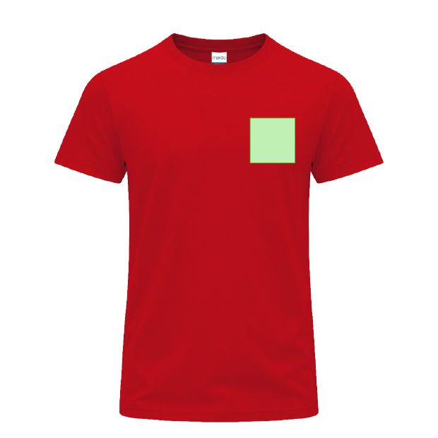Pecho izquierdo (hasta 8 × 8 cm) — Camiseta Perkins