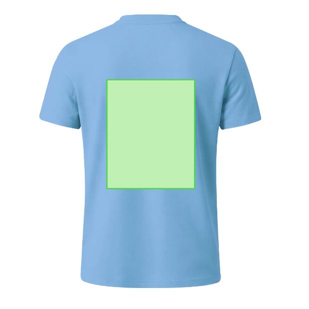 Espalda (hasta 28 × 40 cm) — Camiseta Seiyo