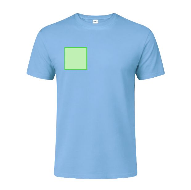 Pecho derecho (hasta 8 × 8 cm) — Camiseta Seiyo