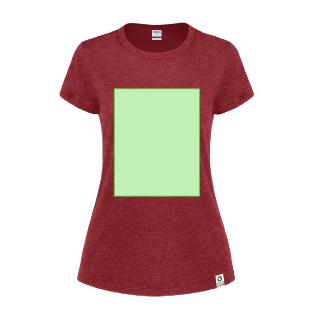 Frontal (hasta 22 × 30 cm) — Camiseta de mujer Bandul