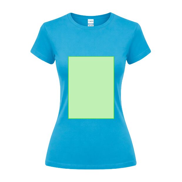 Frontal (hasta 22 × 30 cm) — Camiseta de mujer Epika