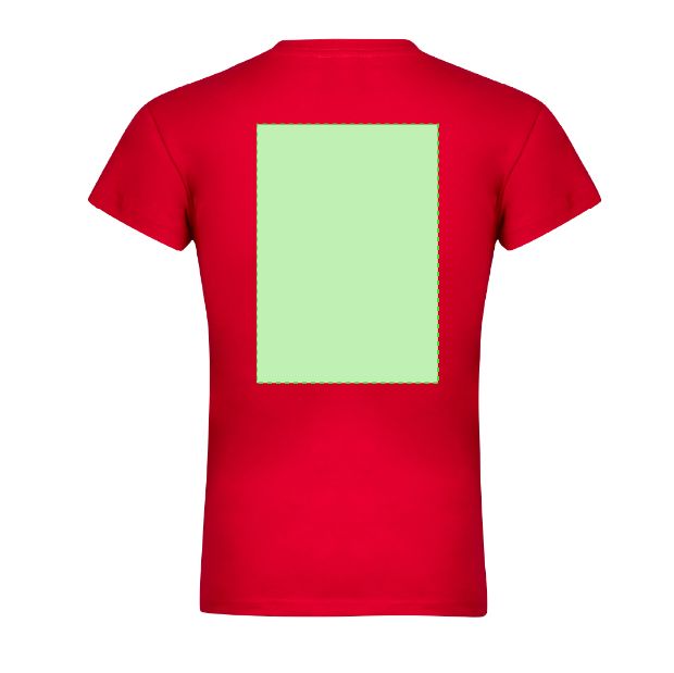 Espalda (hasta 22 × 30 cm) — Camiseta de mujer WCS150